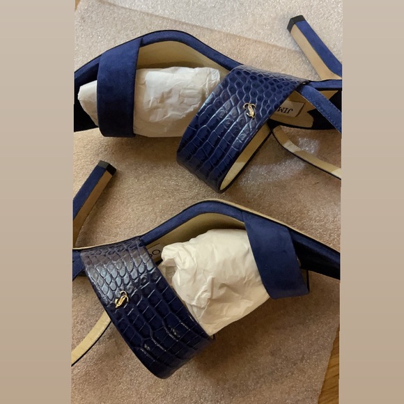 Jimmy Choo Denim Suede sling back sandals - Picture 5 of 11